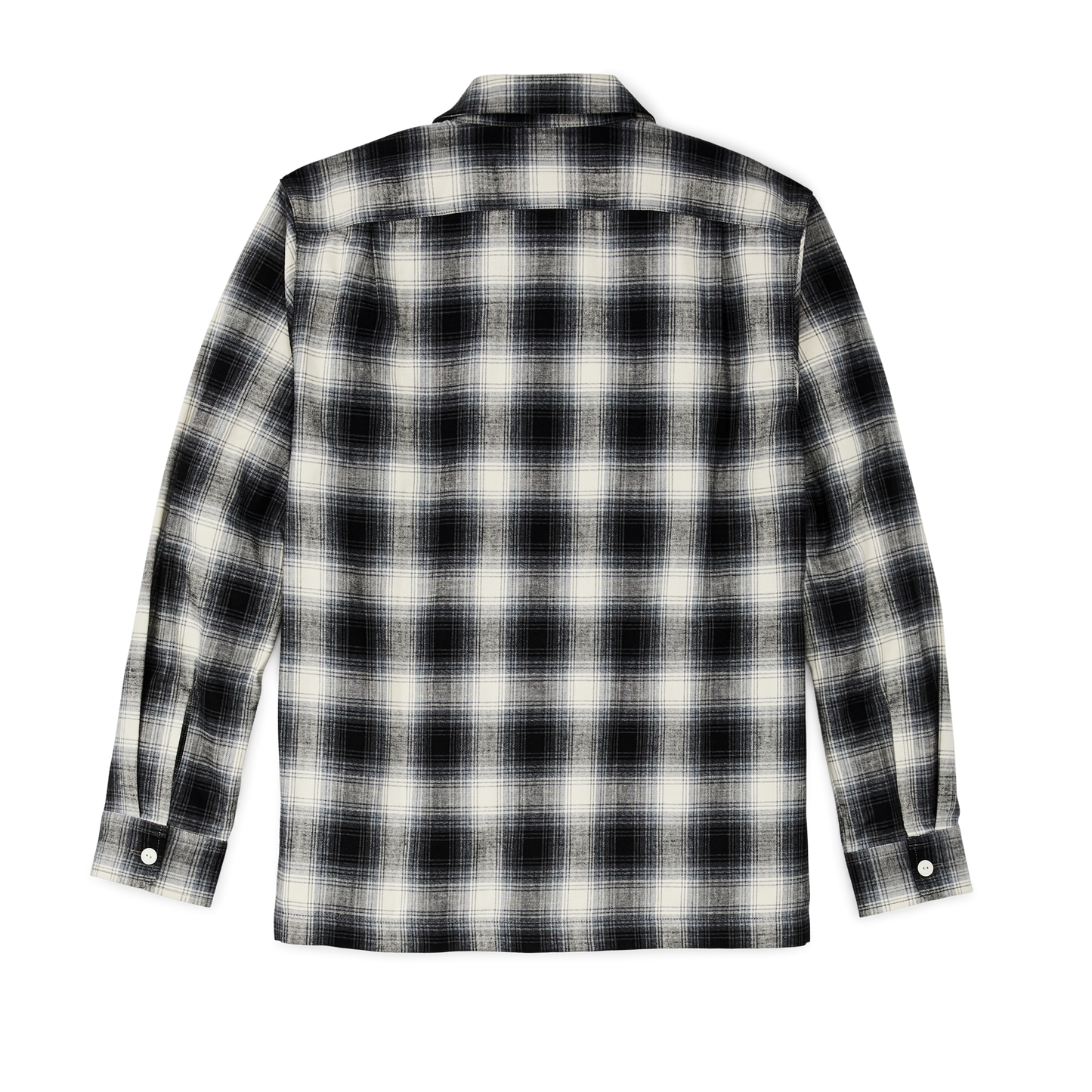 Alternate view of the Filson Elk Heights Camp Shirt - Black / Gray Shadow Plaid