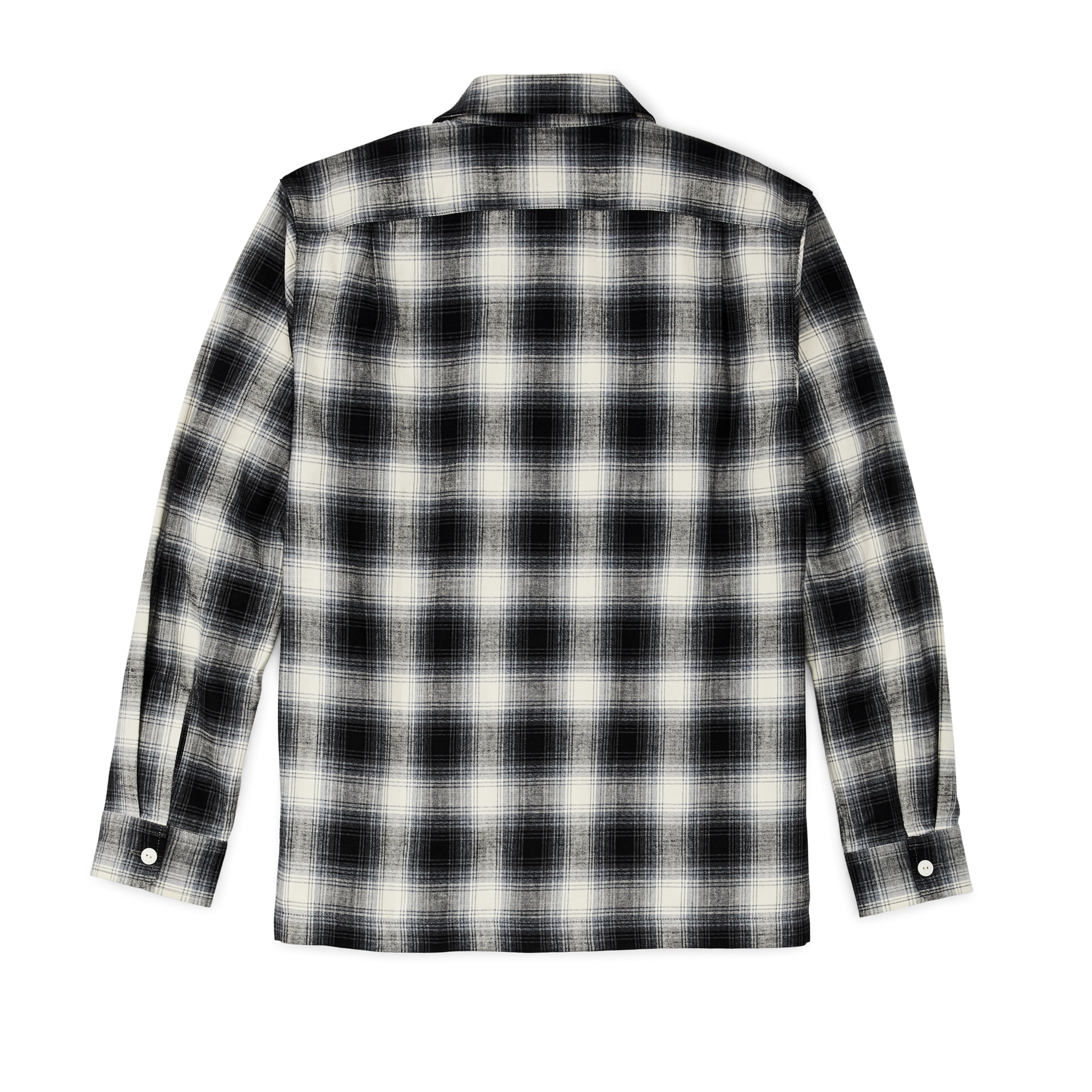 Alternate view of the Filson Elk Heights Camp Shirt - Black / Gray Shadow Plaid