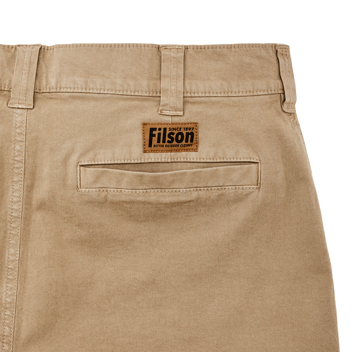 Alternate view of the Filson Granite Mountain 6" Shorts - Gray Khaki