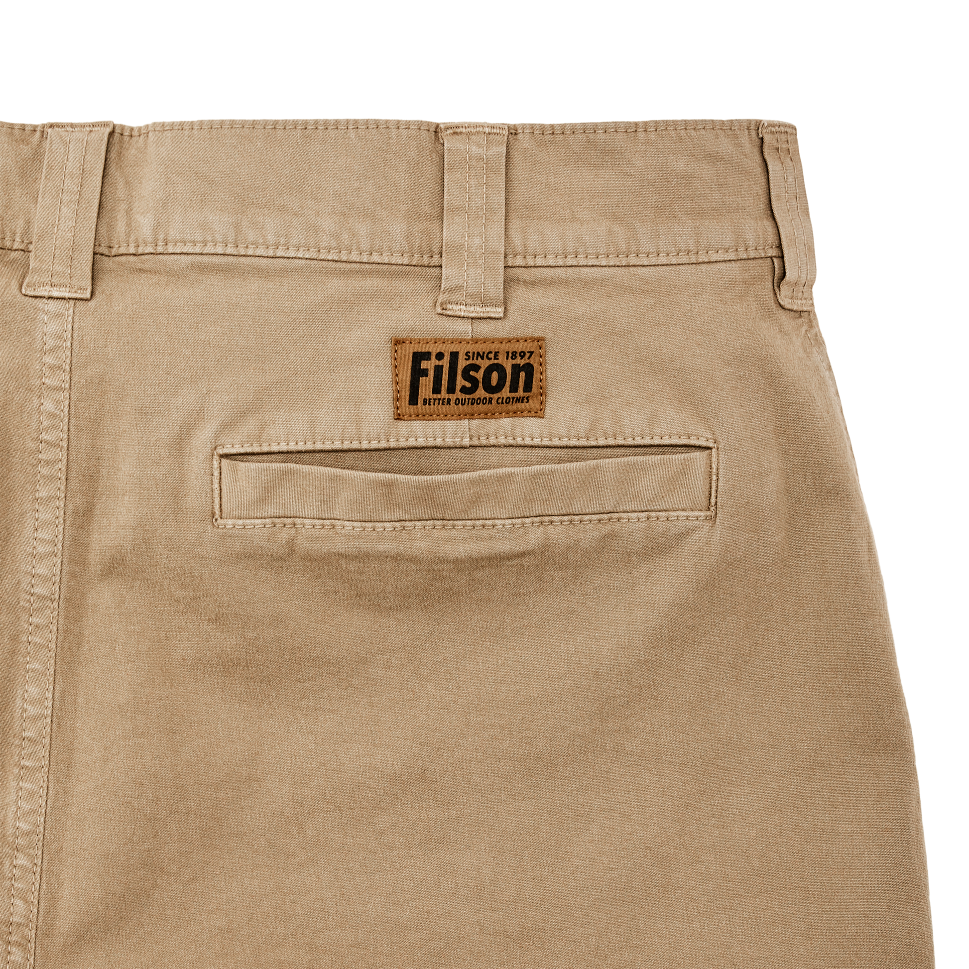 Alternate view of the Filson Granite Mountain 6" Shorts - Gray Khaki