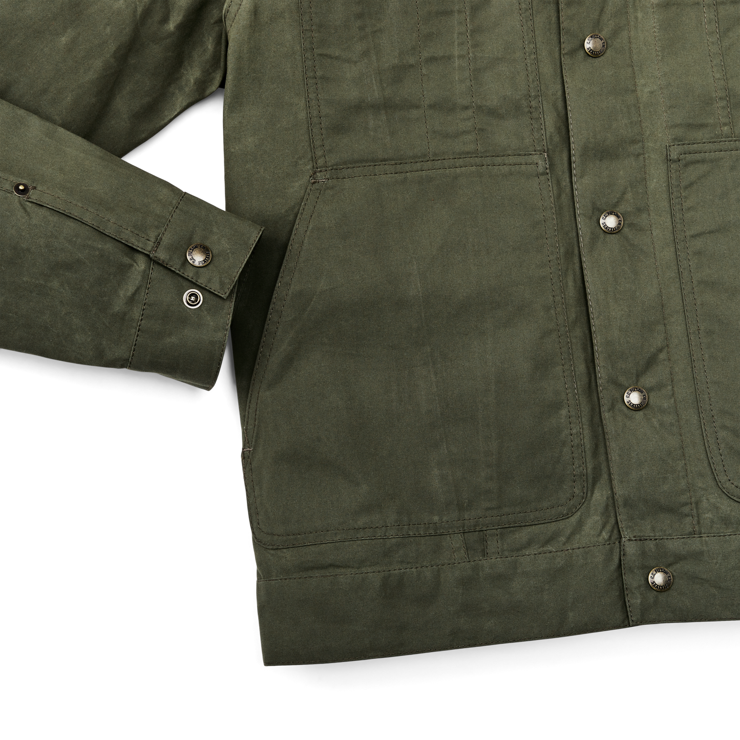 Alternate view of the Filson Ranger Short Cruiser Jacket - Olive