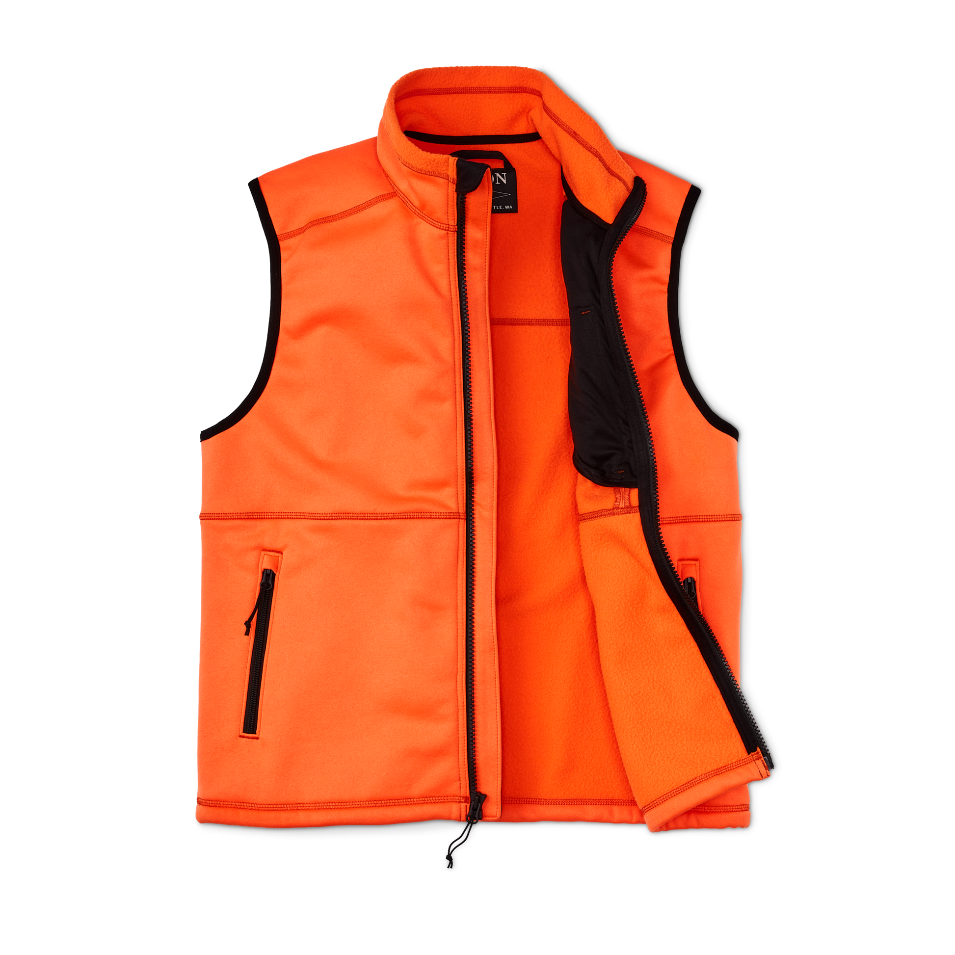 Alternate view of the Filson Granite Spire Fleece Vest - Flame