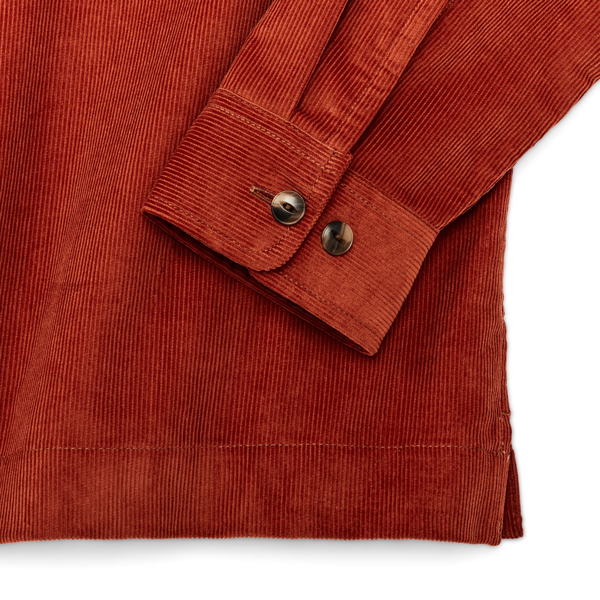 Alternate view of the Filson Corduroy Camp Shirt - Rust