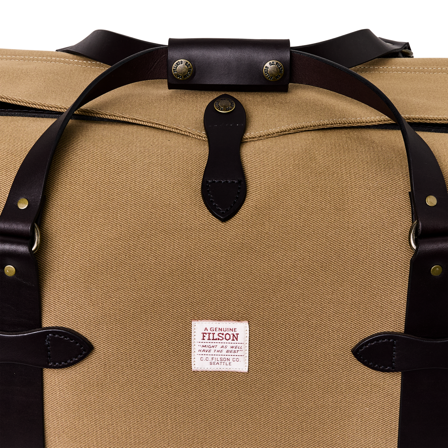 Alternate view of the Filson Medium Rugged Twill Duffle Bag - Tan