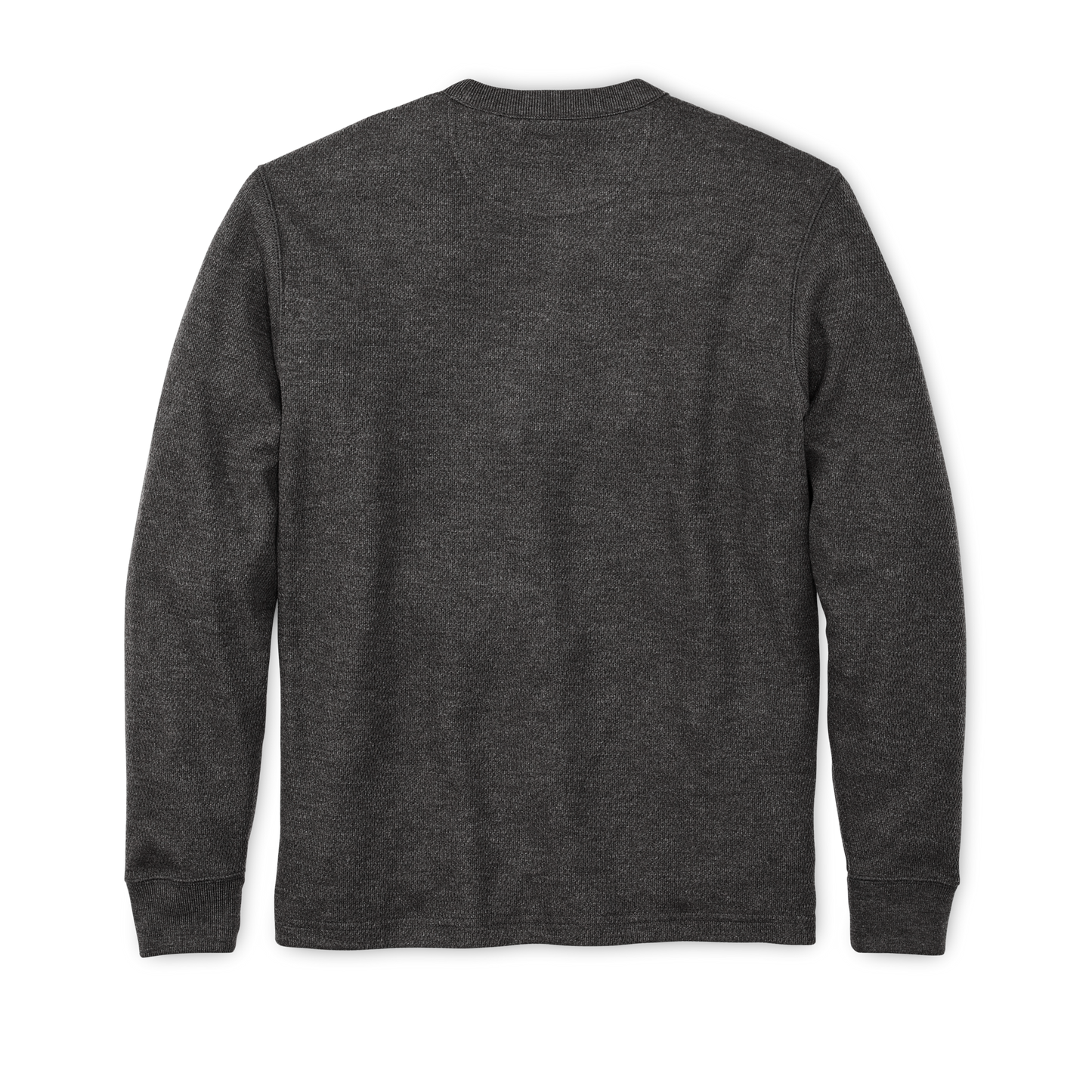 Alternate view of the Filson Waffle Knit Thermal Crewneck - Charcoal