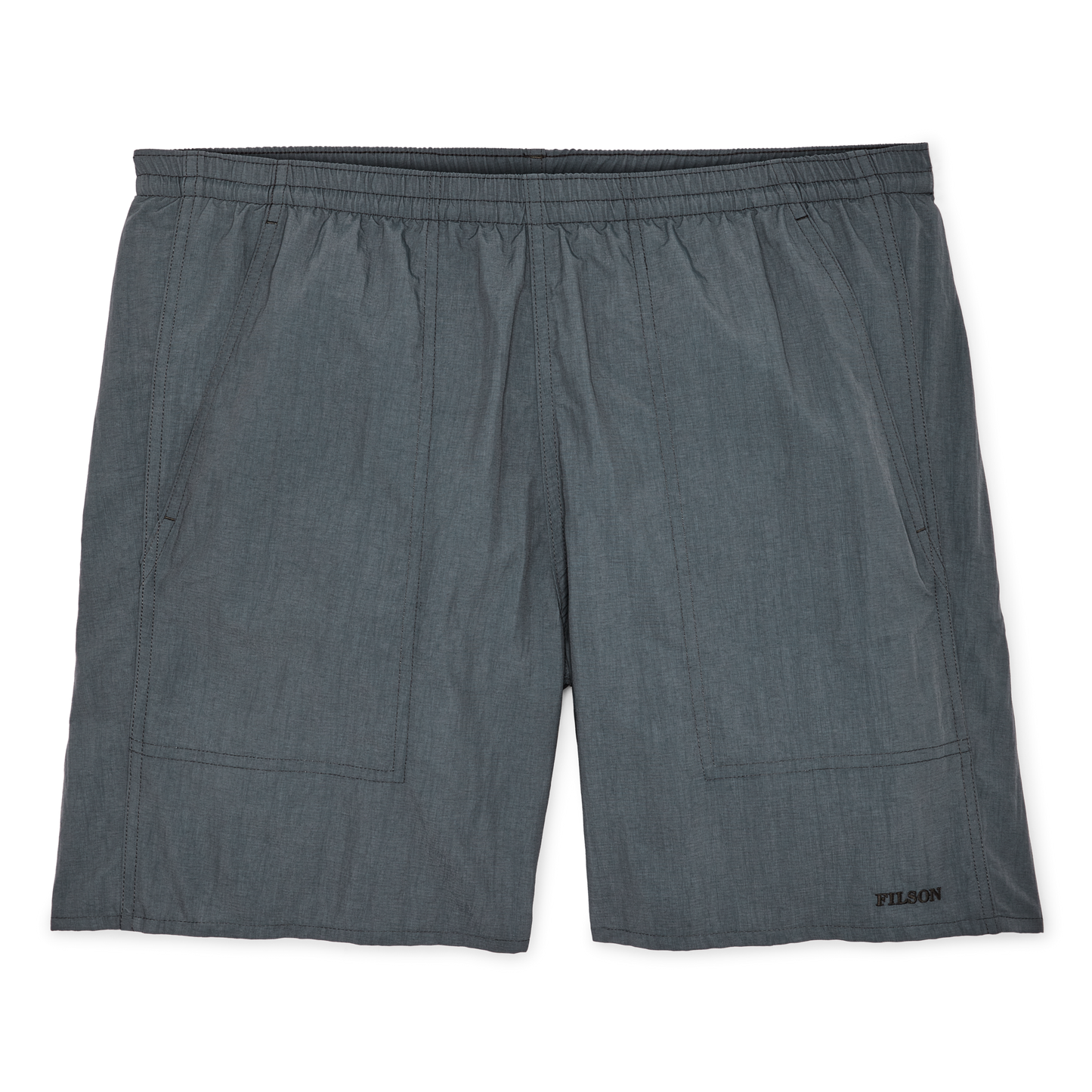 Front-facing image of the Filson Oxbow Lake Trunks - Storm Blue