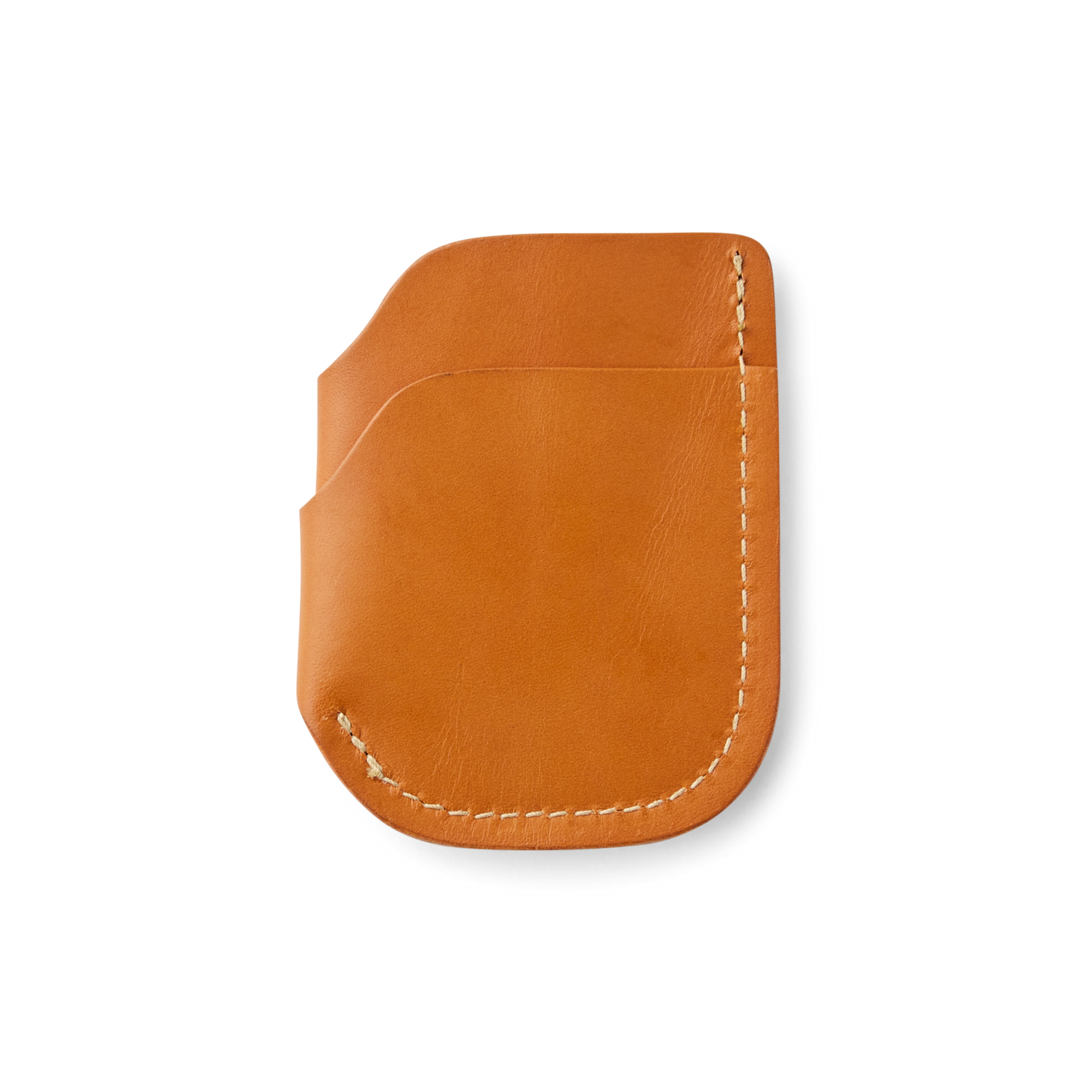 Alternate view of the Filson Bridle Leather Front Pocket Cash & Card Case - Tan Leather