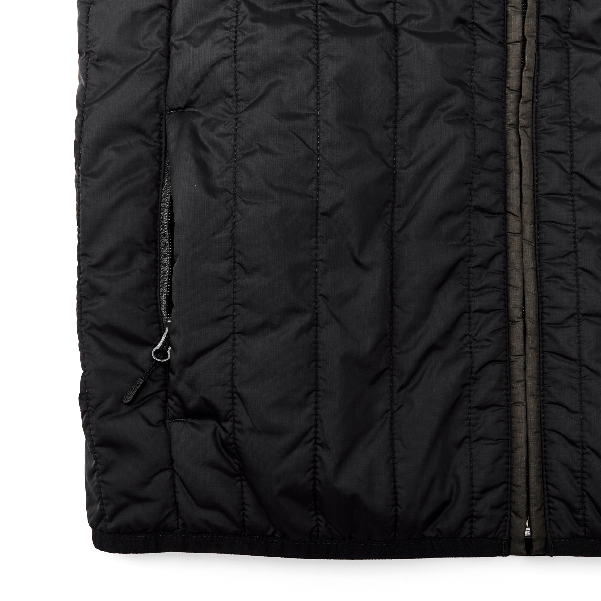 Alternate view of the Filson Ultralight Vest - Black / Olive Gray