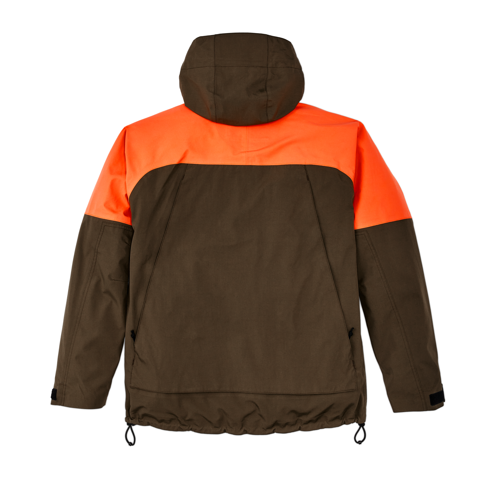 Alternate view of the Filson 3-layer Field Jacket - Dark Tan / Blaze Orange