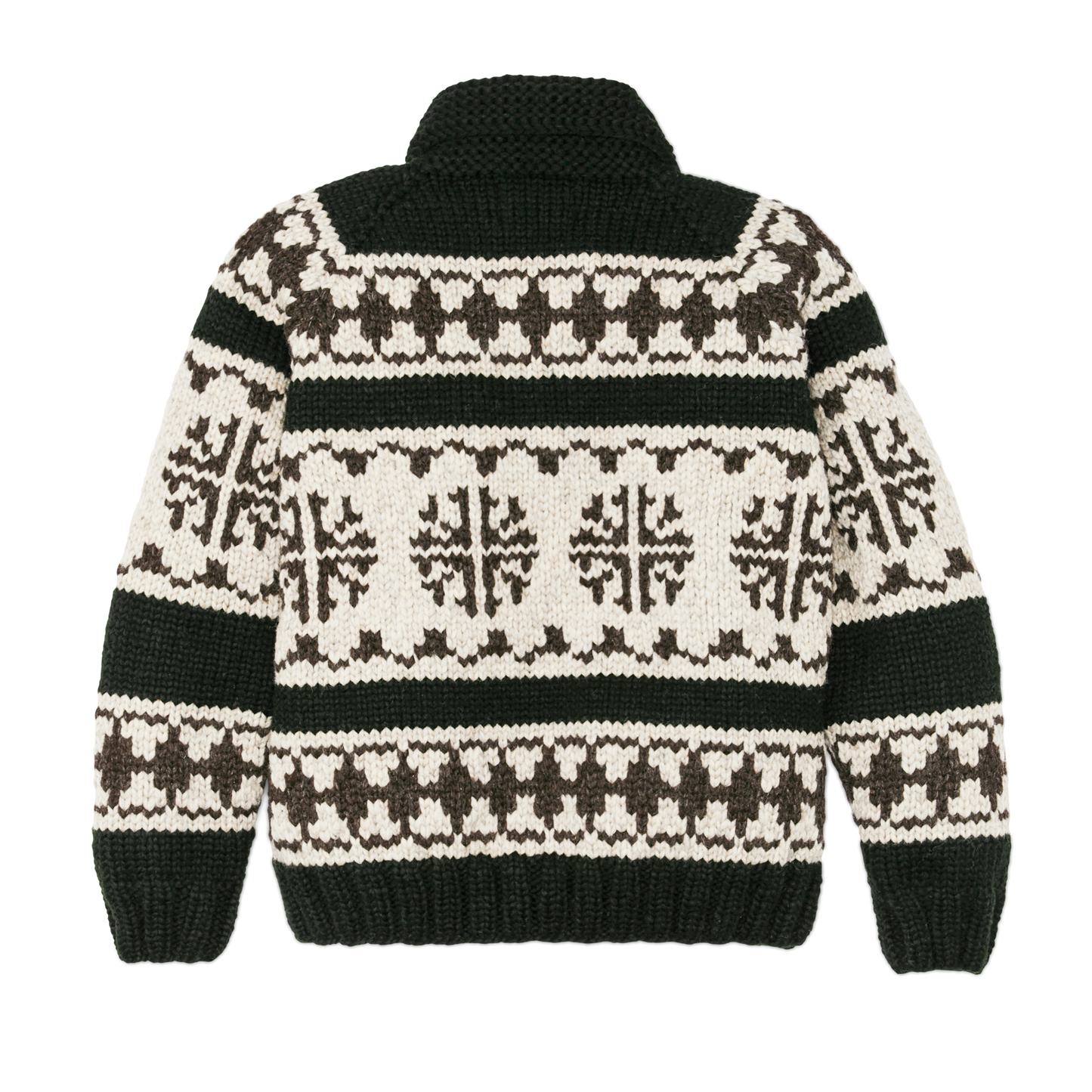 Alternate view of the Filson Handmade Full-zip Sweater - Forest / Nordic