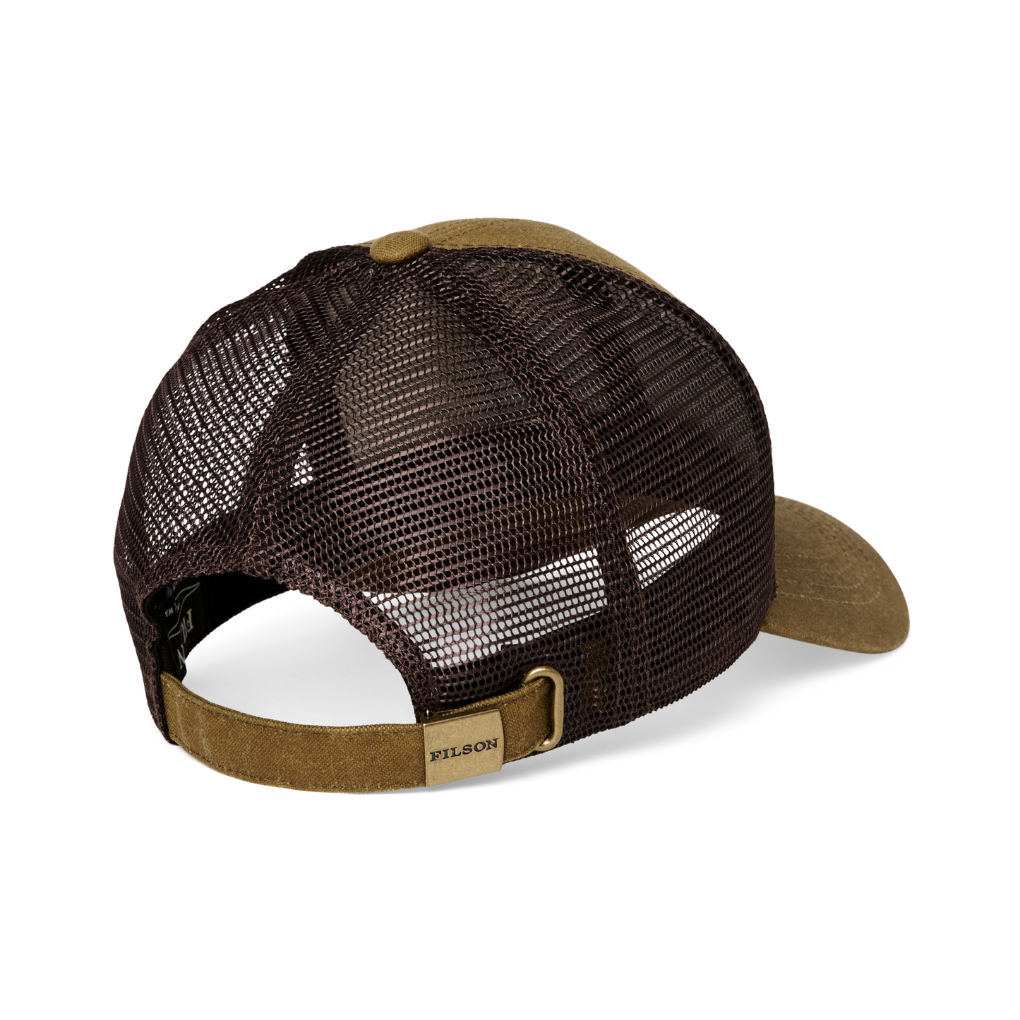 Alternate view of the Filson Logger Mesh Cap - Dark Tan