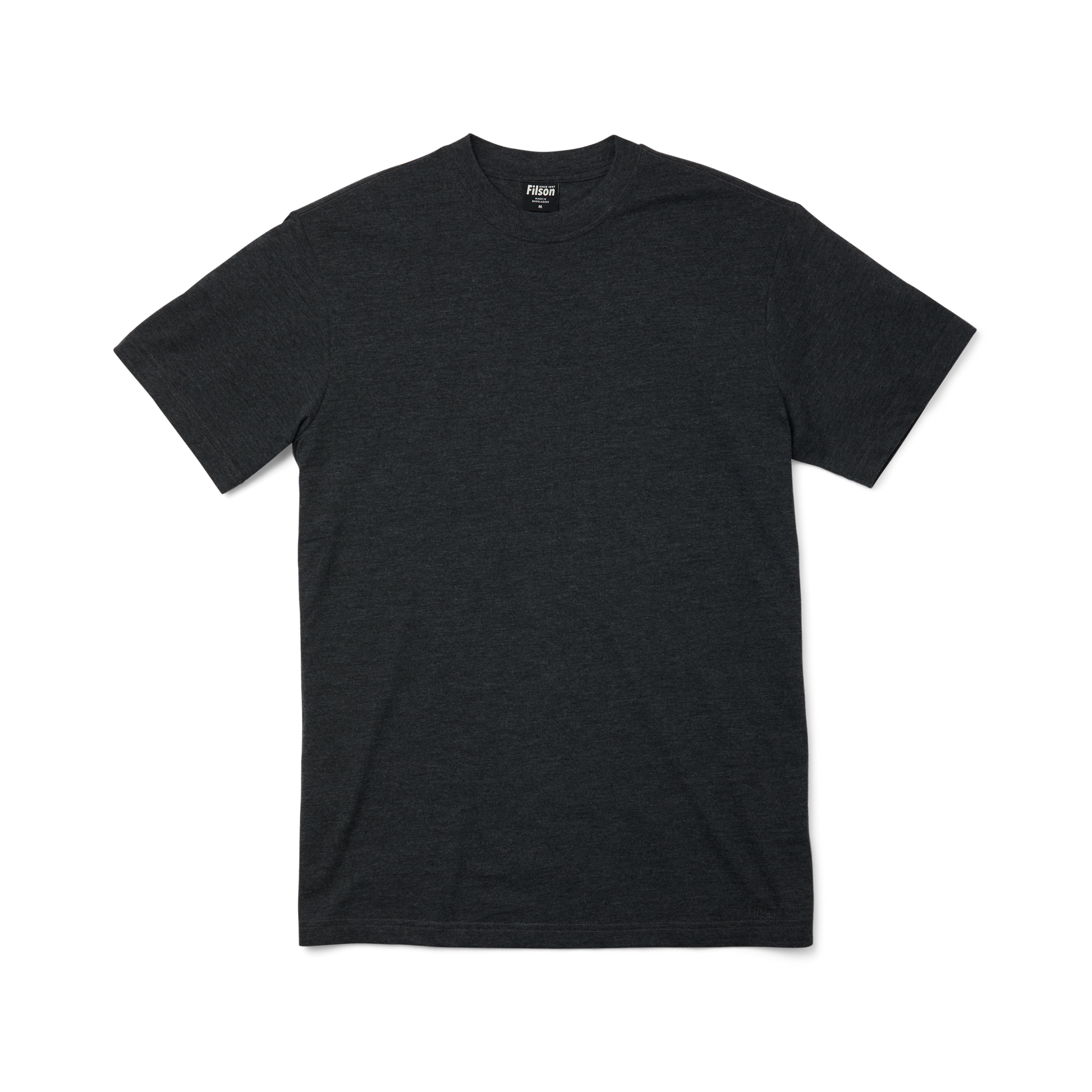 Front-facing image of the Filson Ranger Solid T-shirt - Dark Heather Gray