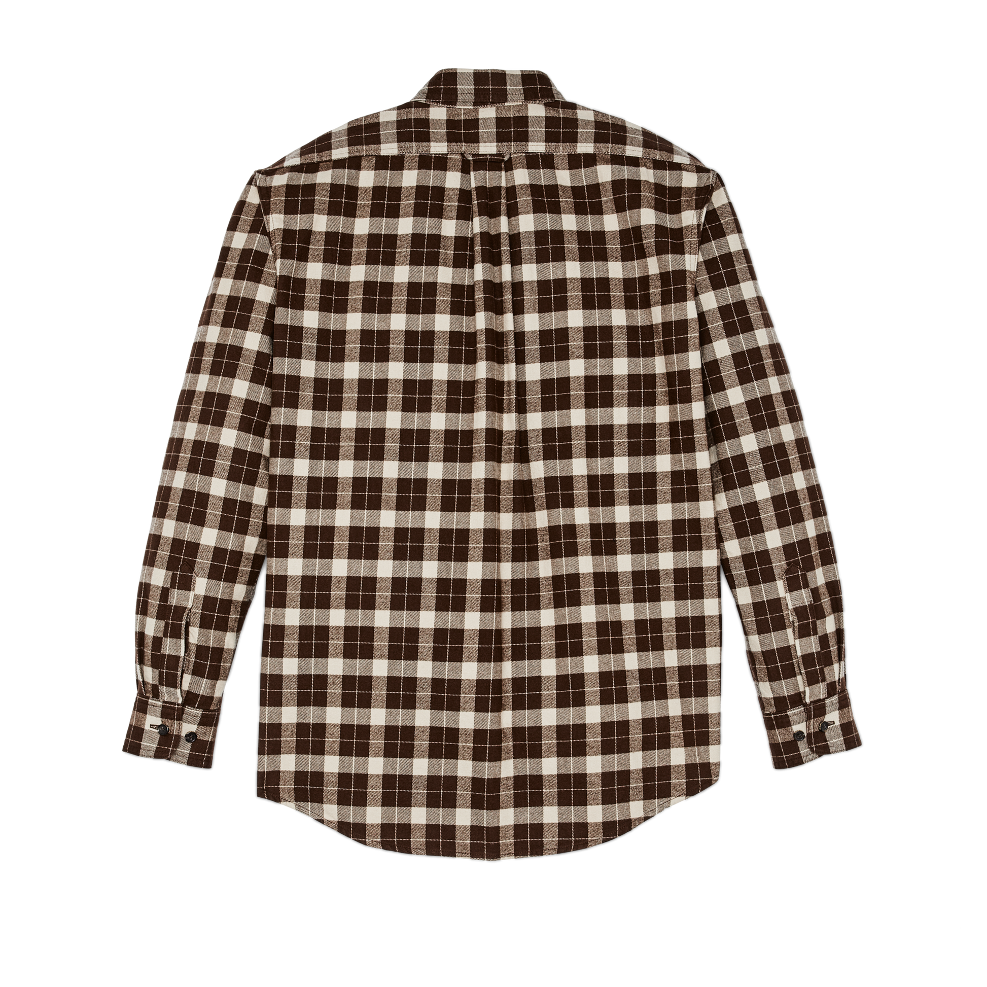 Alternate view of the Filson Alaskan Guide Shirt - Brown / Cream Plaid