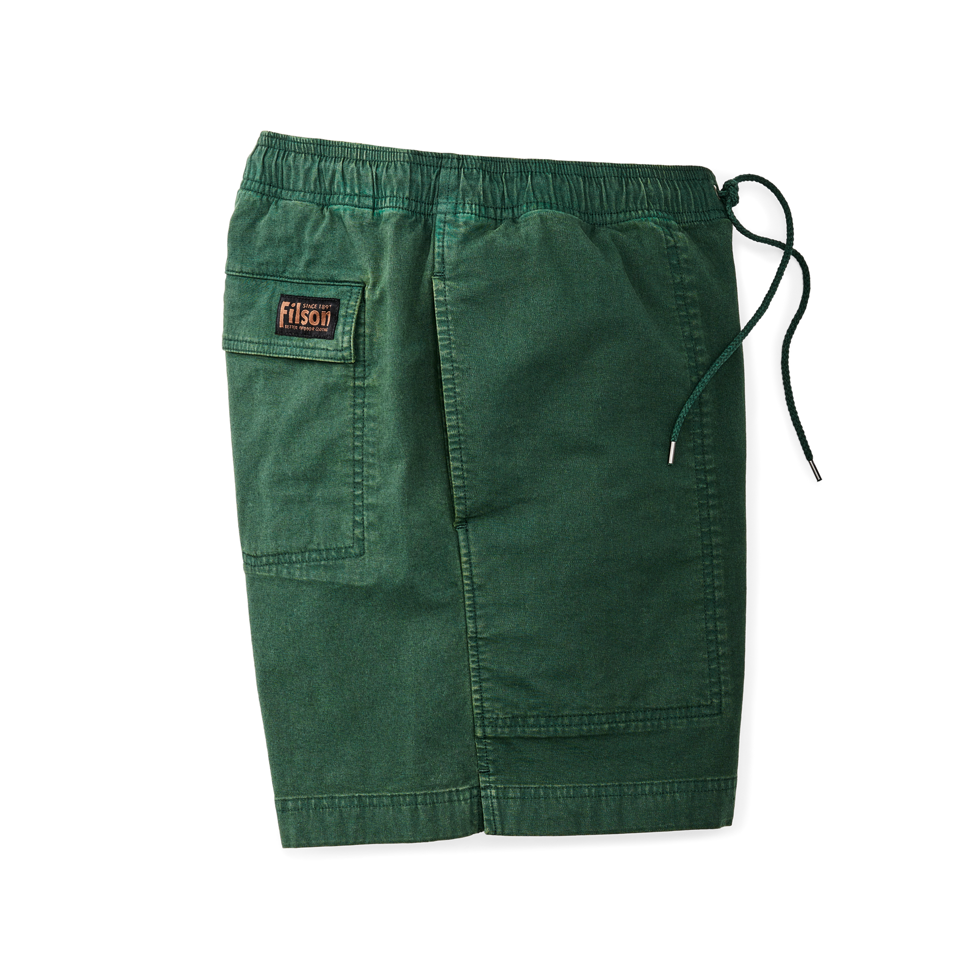 Alternate view of the Filson Granite Mountain Pull On Shorts - Pine Needle