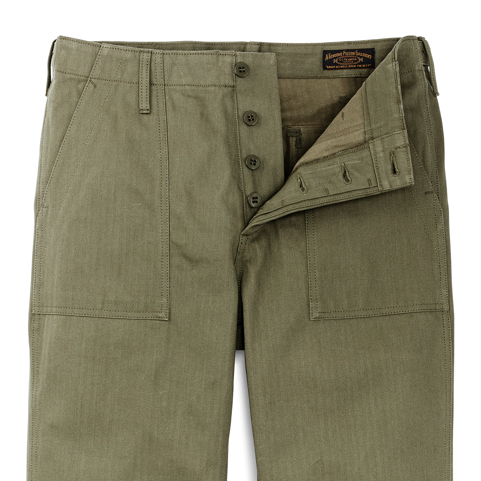 Alternate view of the Filson Supply Pants - Burnt Olive