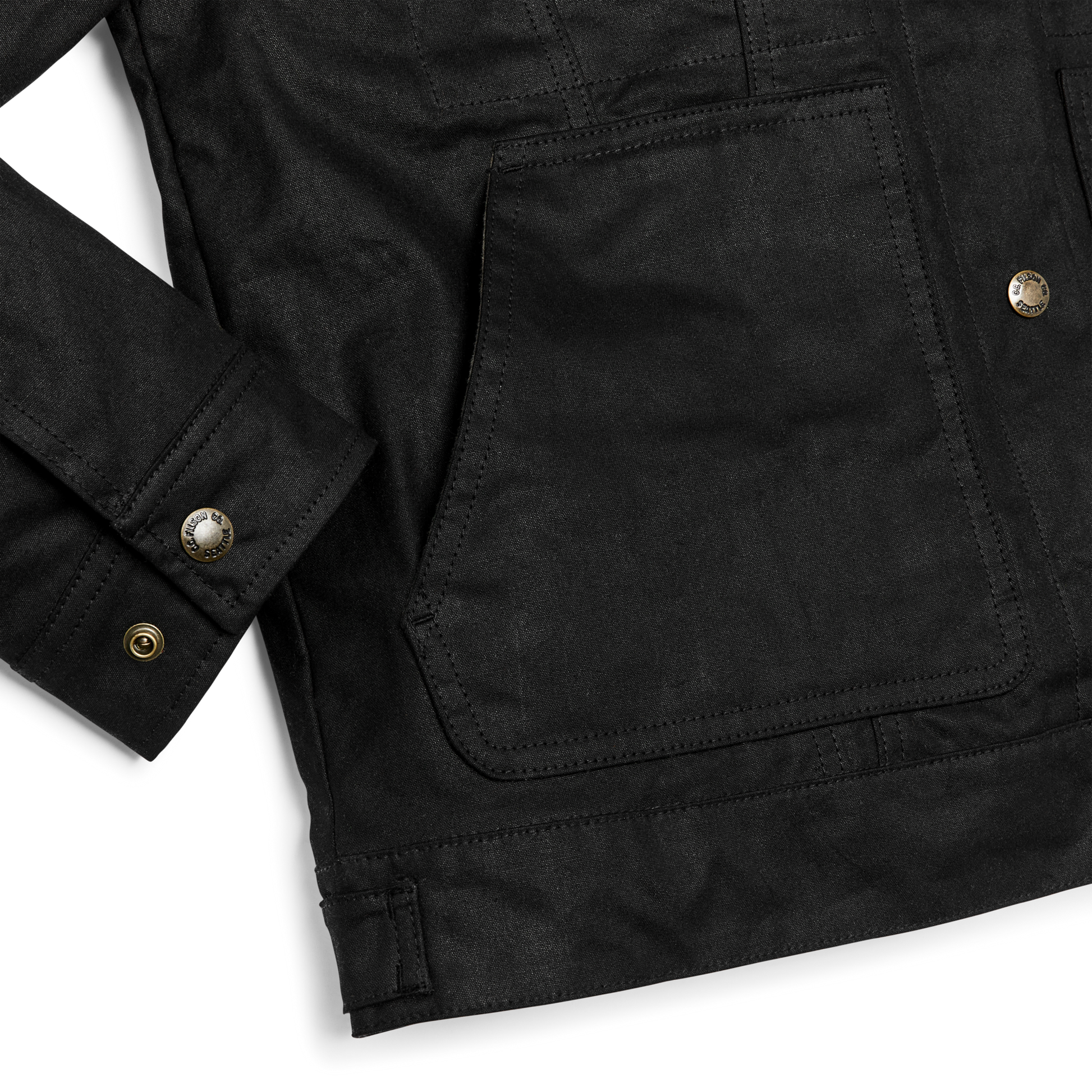 Alternate view of the Filson Women's Short Lined Cruiser Jacket - Black