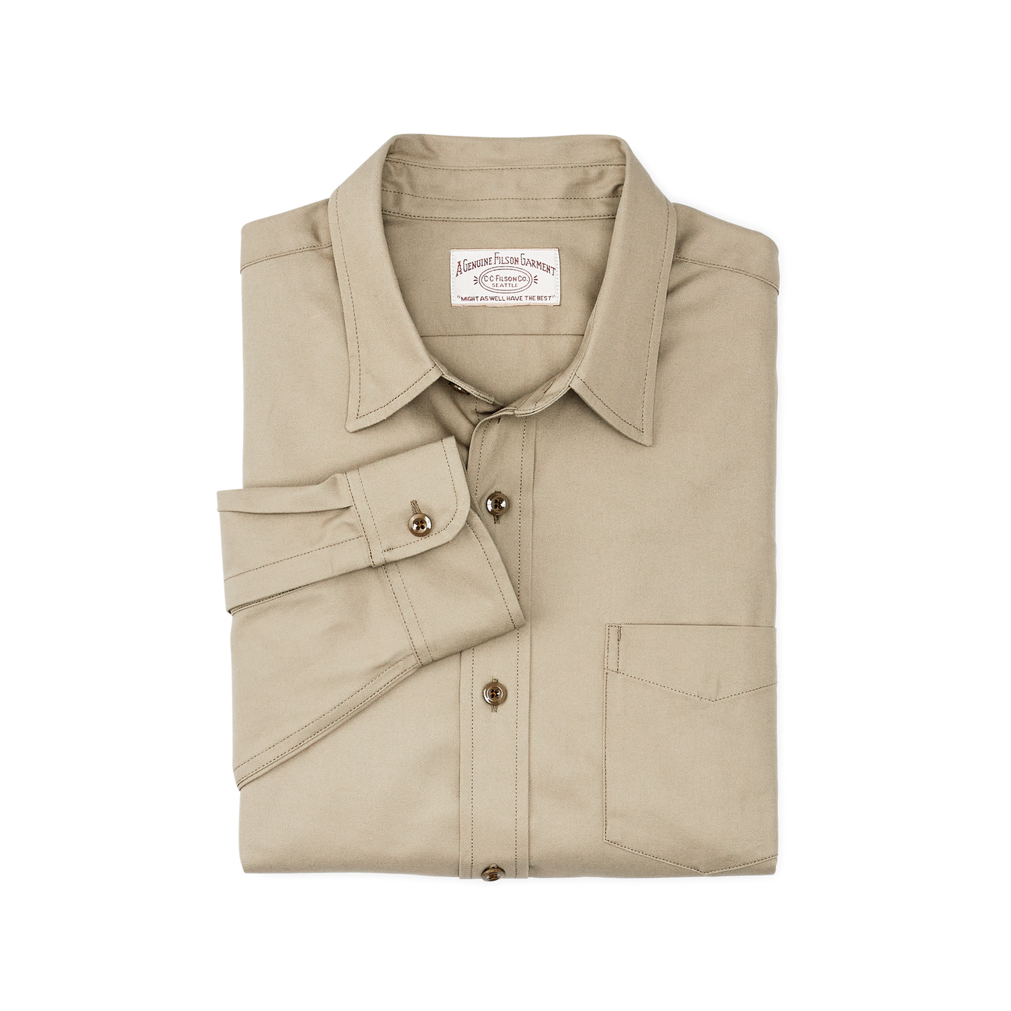 Alternate view of the Filson Service Shirt - Gray Khaki