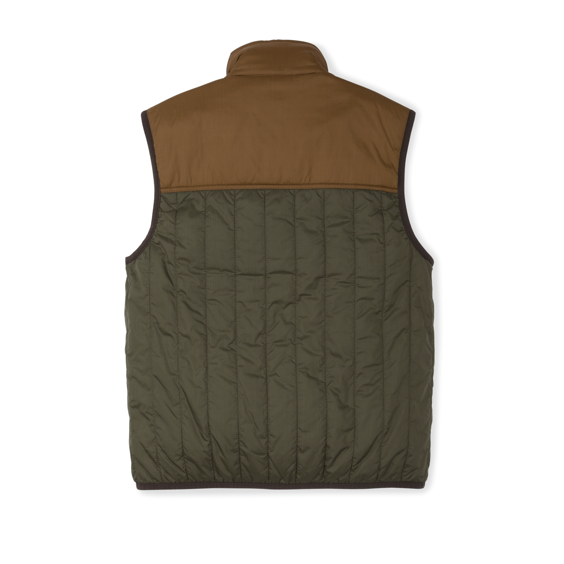 Alternate view of the Filson Ultralight Vest - Surplus Green/ Gold Ochre