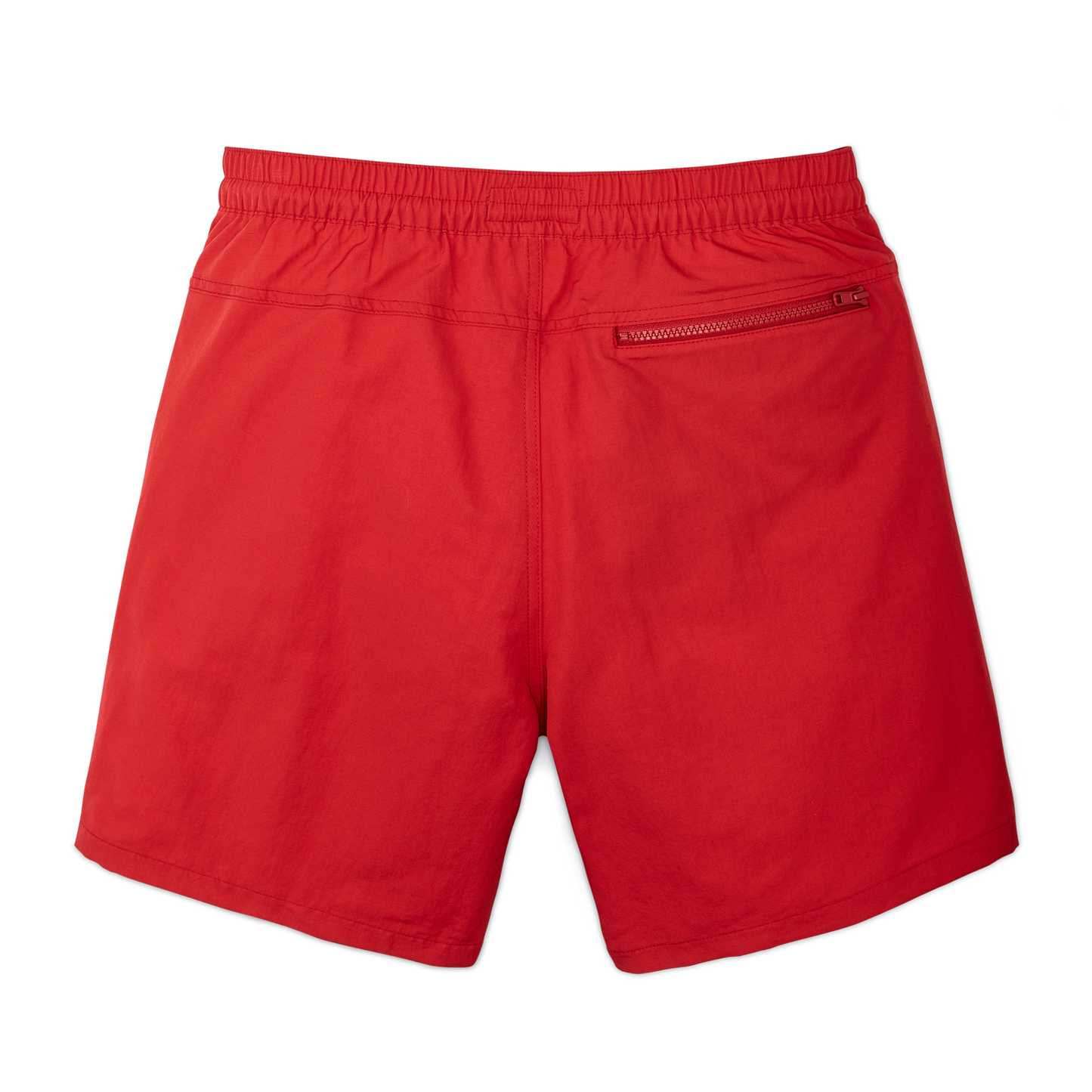 Alternate view of the Filson Cooper Lake Trunks  - Red