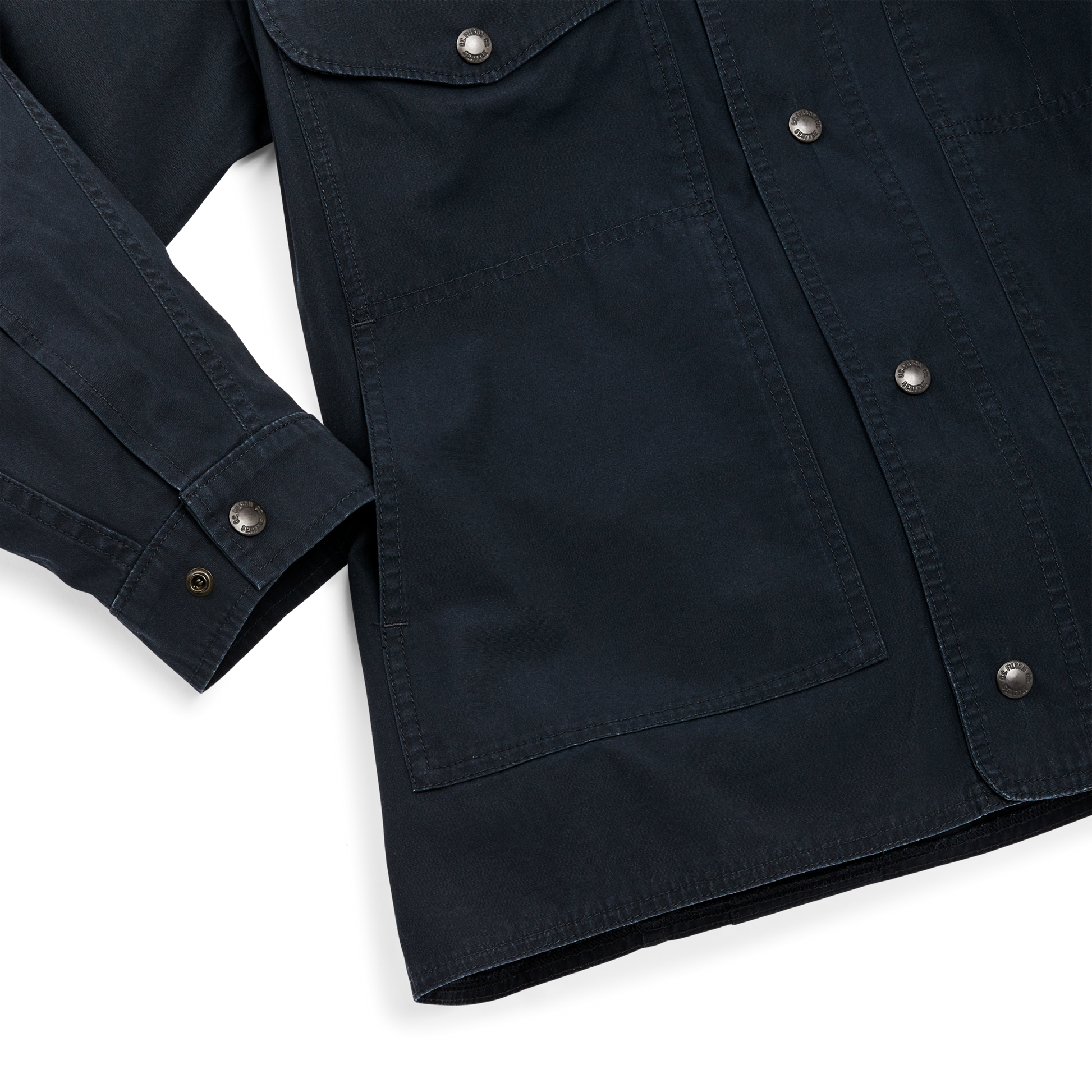 Alternate view of the Filson Safari Cloth Jacket - Anthracite