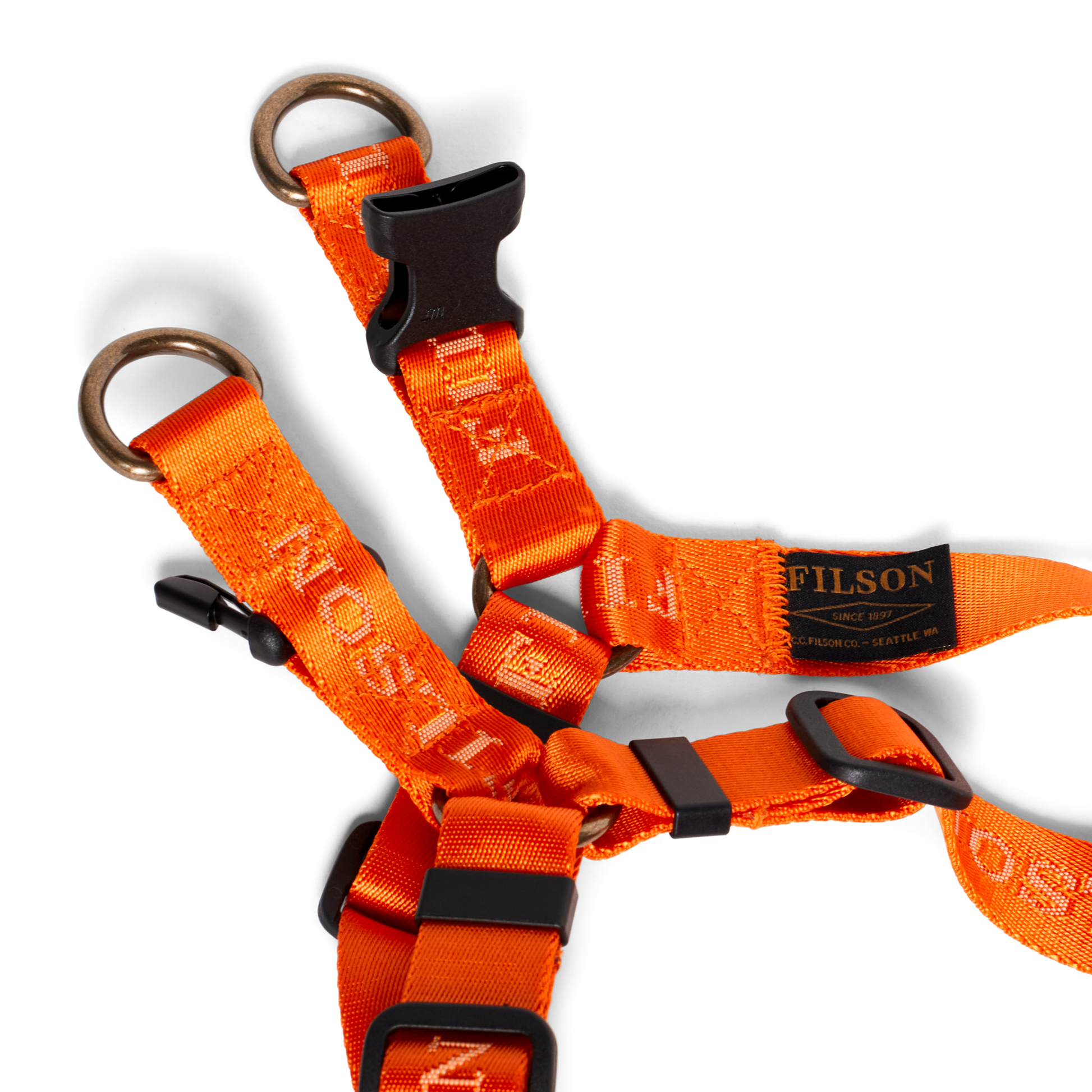 Alternate view of the Filson Adjustable Nylon Harness - Flame