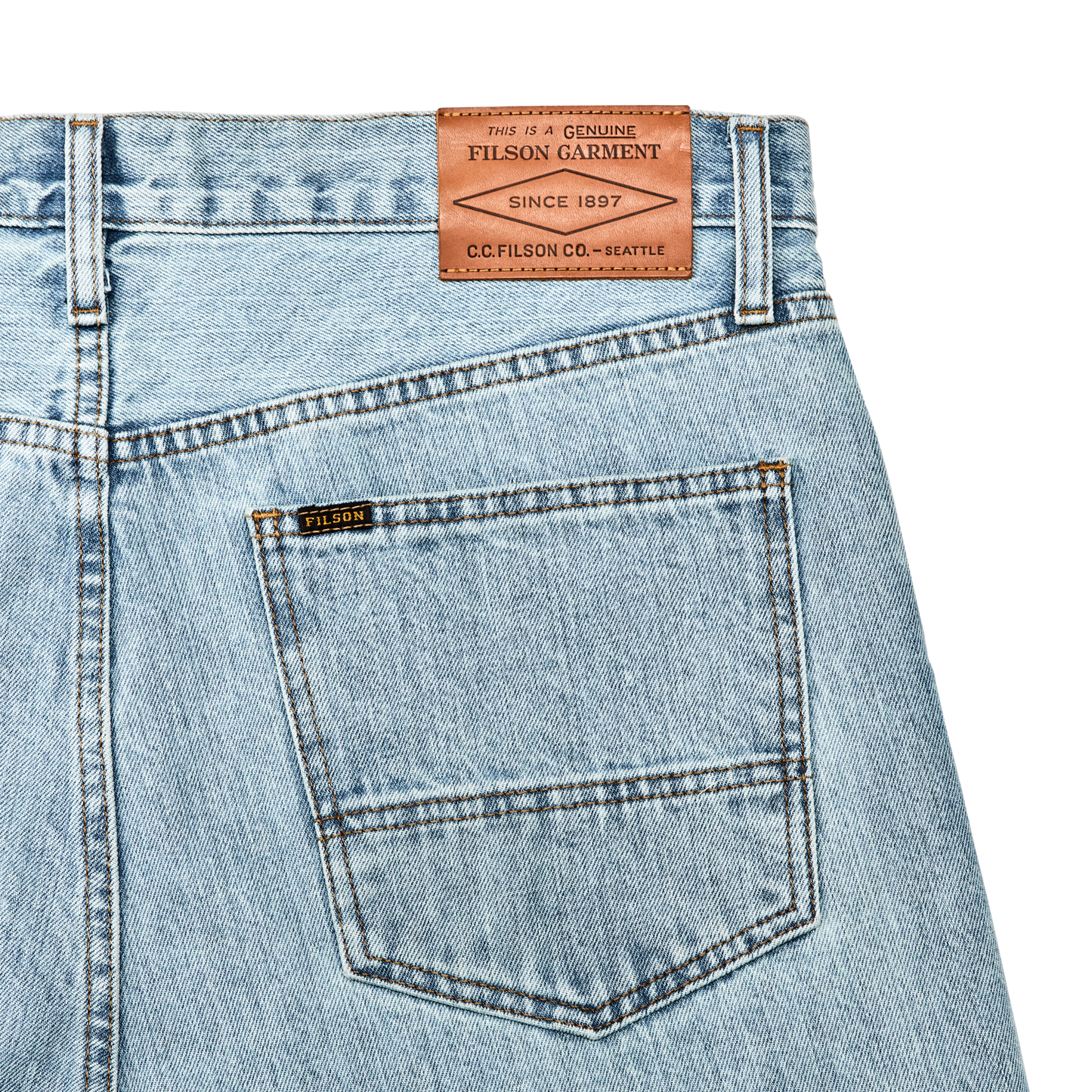 Alternate view of the Filson Husky Jeans - Light Indigo