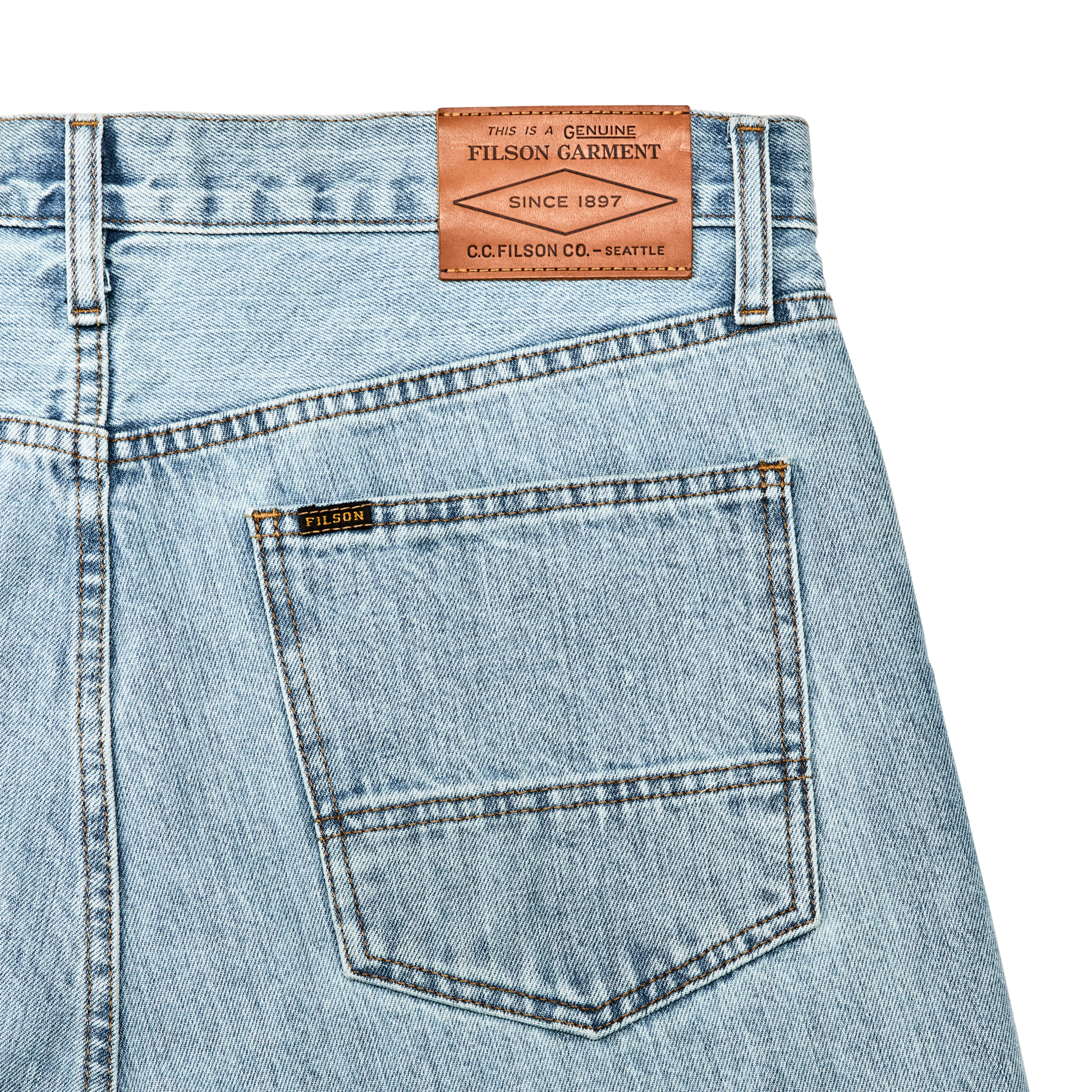 Alternate view of the Filson Husky Jeans - Light Indigo