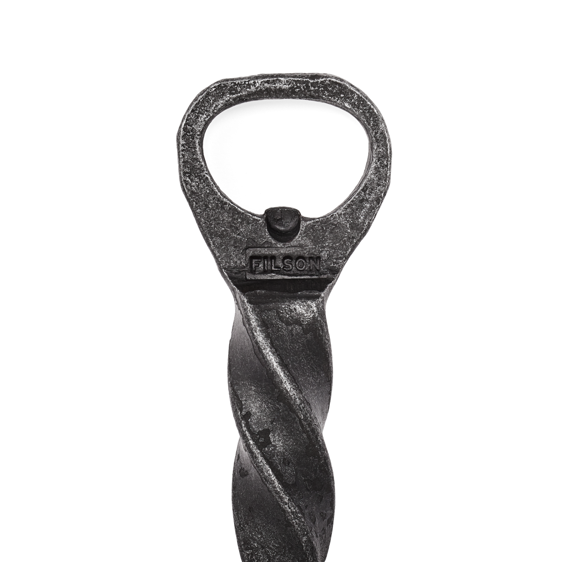 Alternate view of the Filson Wolf Head Bottle Opener - Steel