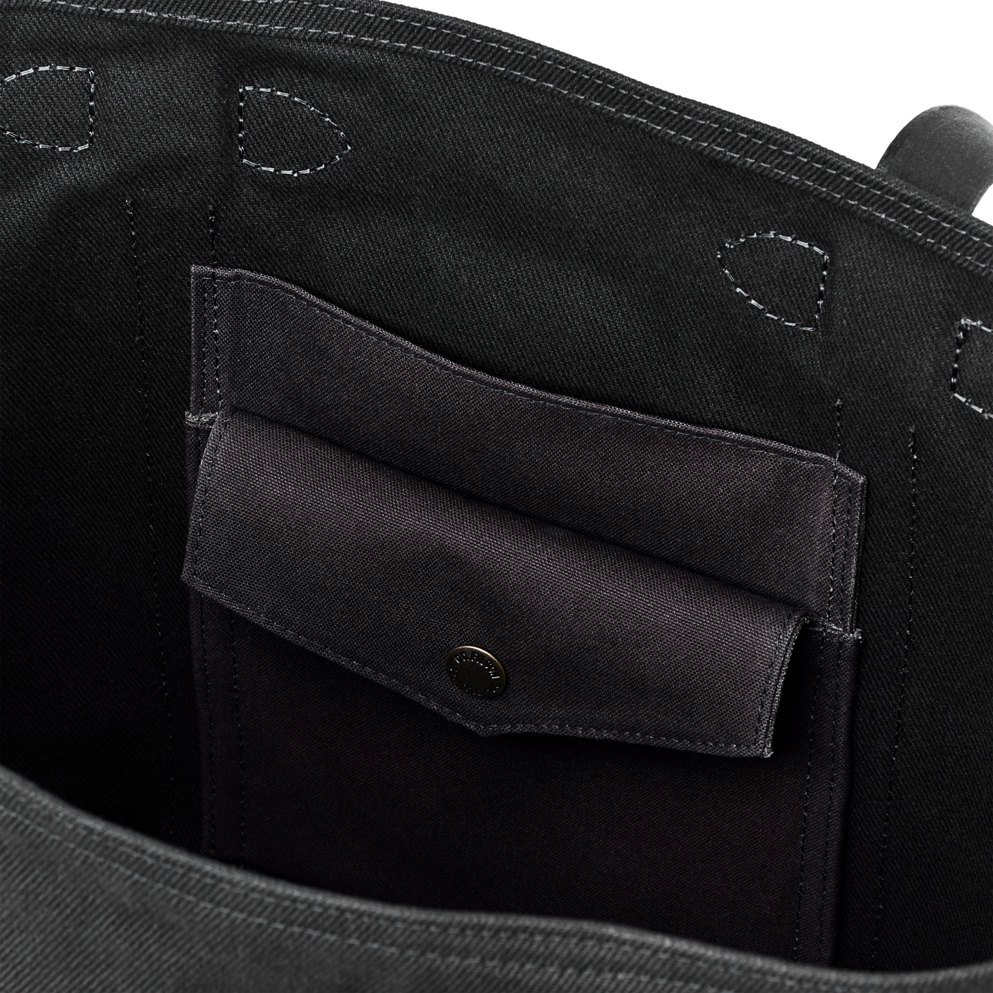 Alternate view of the Filson Rugged Twill Large Open Tote Bag - Black