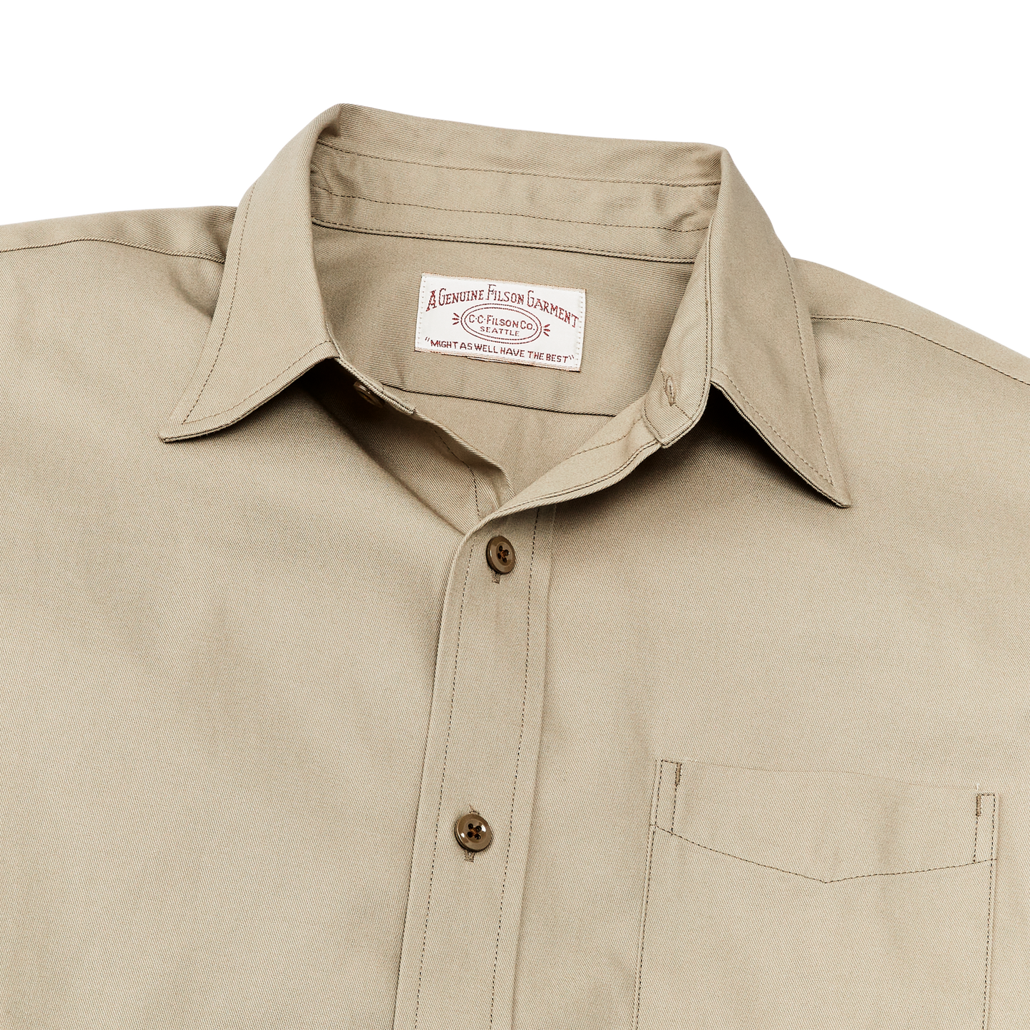 Alternate view of the Filson Service Shirt - Gray Khaki