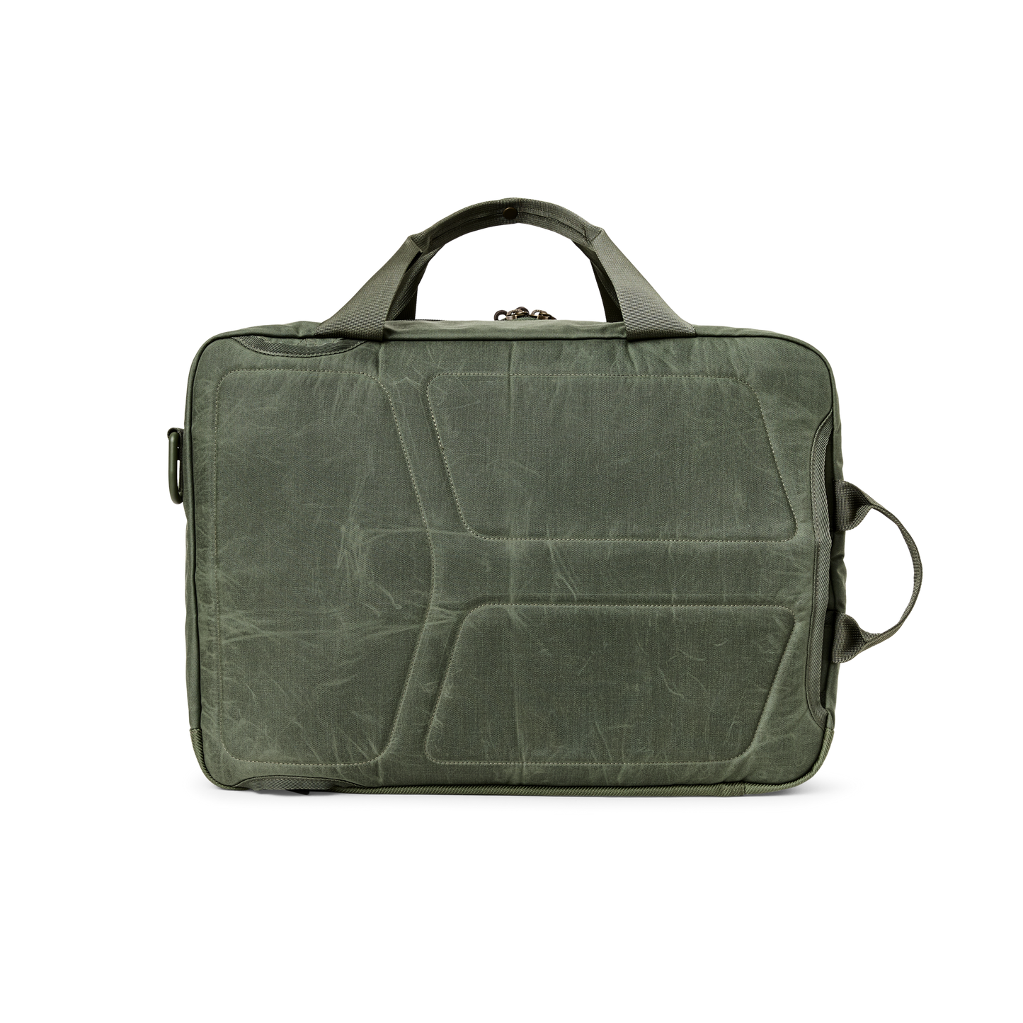 Alternate view of the Filson Surveyor Pullman Pack - Service Green