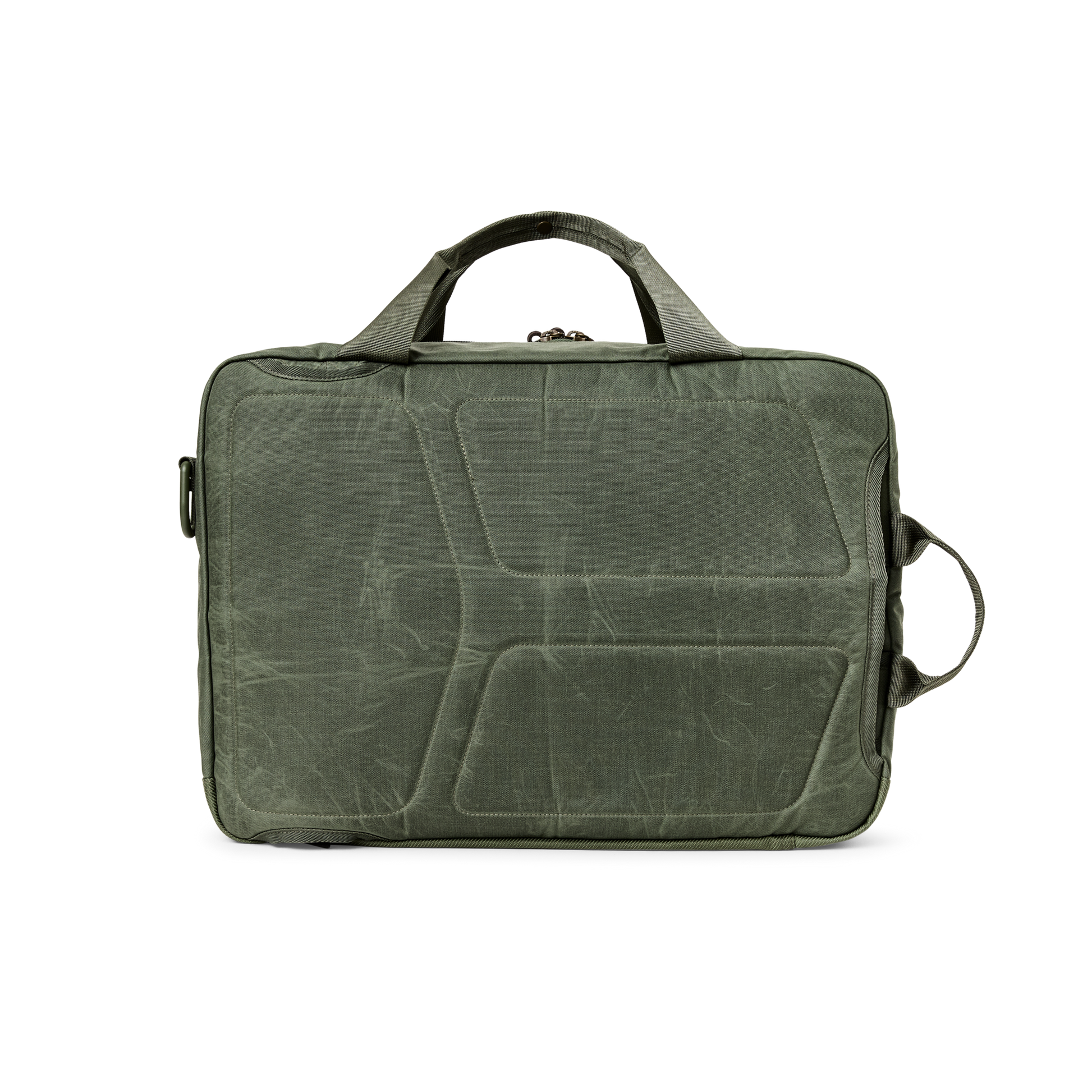 Alternate view of the Filson Surveyor Pullman Pack - Service Green