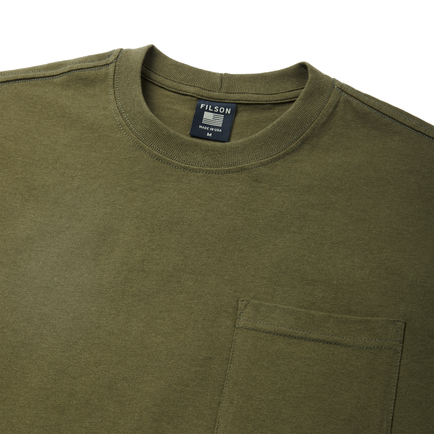 Alternate view of the Filson Pioneer Pocket T-shirt - Dark Olive