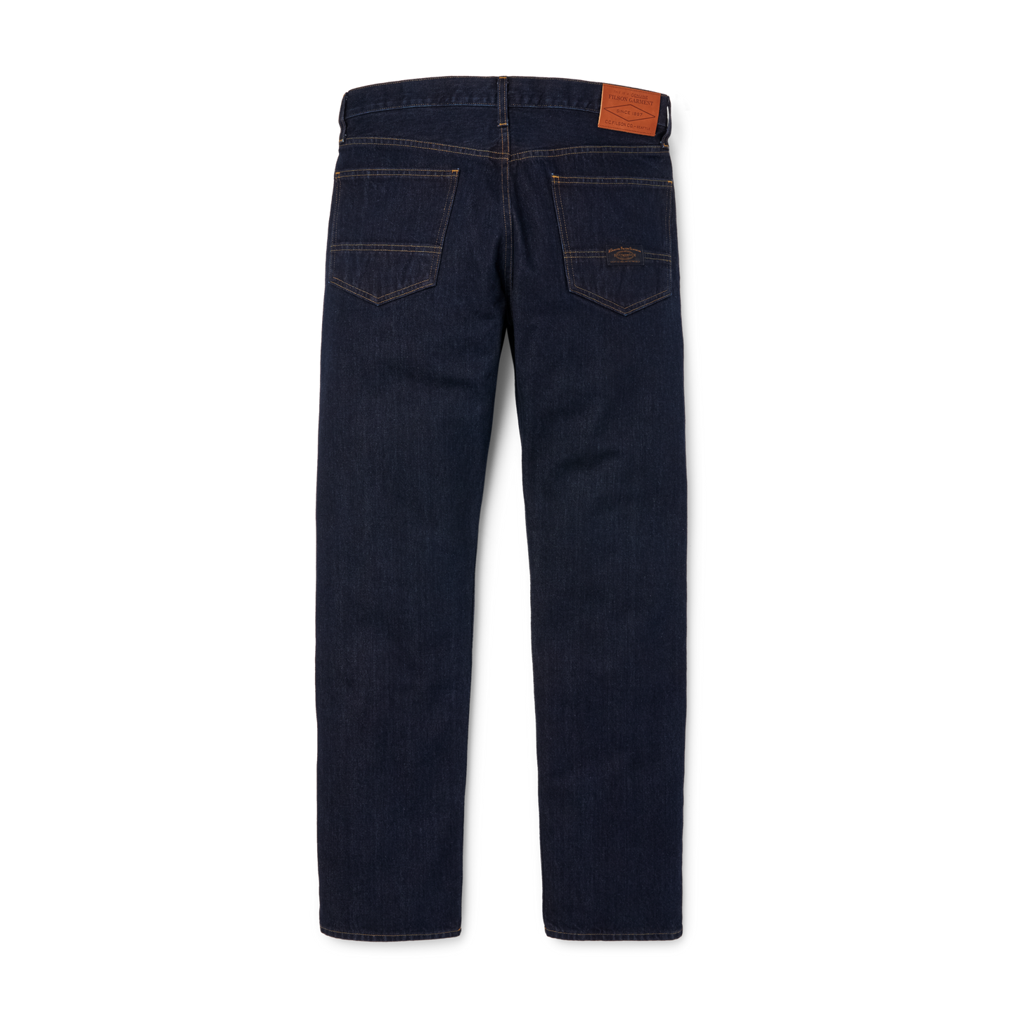 Alternate view of the Filson Bullbuck Double-front Jeans - Rinse Indigo